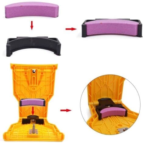 Chainsaw Chain Sharpener with 3 Sharpening Stones, Chainsaw Chain Sharpening Kit, Chainsaw Chain Sharpener, Chainsaw Chain Sharpener