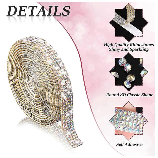 6 Rhinestonebånd Rhinestonebånd til bryllup