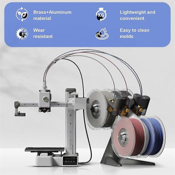 Hotend-sett for A1 Mini Dyse Hot End Montering 0.8MM Herdet Stål Dyse for A1 3D-skriverdel