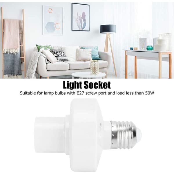 E27 Skrue Trådløs Fjernkontroll Lampeholder Basebryter 220V