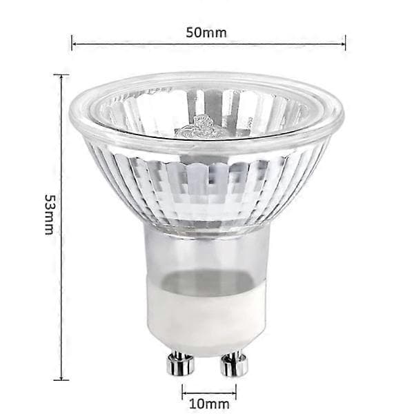 GU10 halogenlampor 35W dimbara, 220V GU10 halogen spotlight 2 stift, 400 LM, 2800K varm med (3 st, vit)