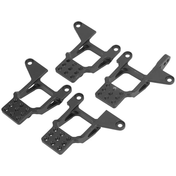 Front Rear Shock Absorber Tower Mount Replacement RC Accessory Fits for Traxxas TRX‑4 1/10 Black BL