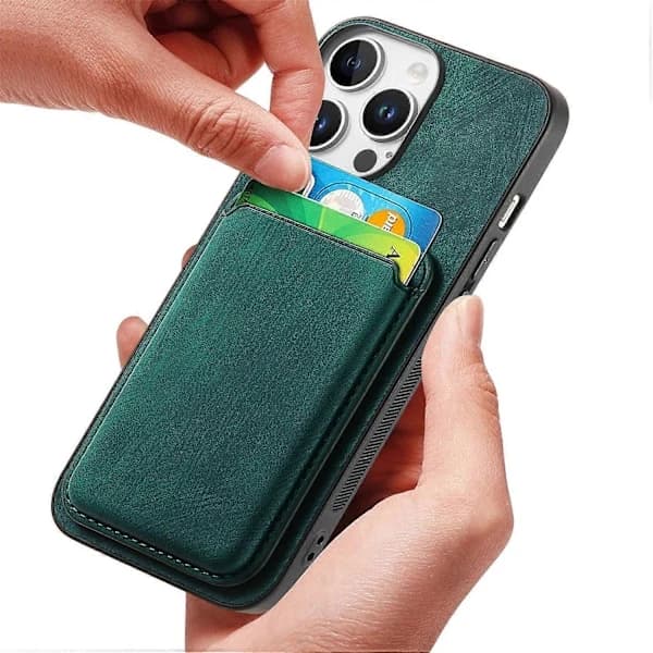 Case for iPhone 16 Pro Max, MagSafe Compatible Leather Case with Detachable Card Holder [CO]