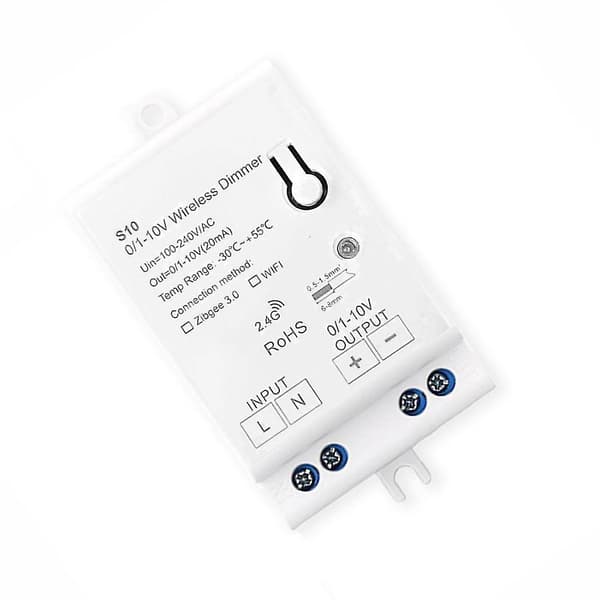 Ac100-240v Zigbee 0/1-10v LED-lys Dæmper Controller Smart Life Tuya Kontrol App Til 0-10v LED Dæmpning [DB]