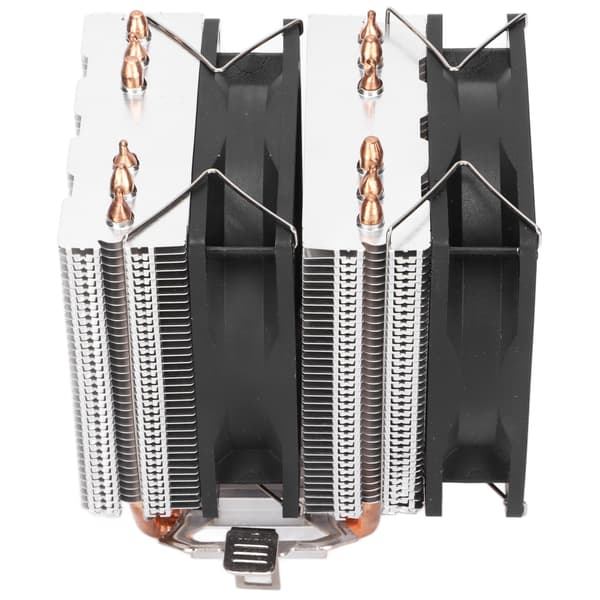 CPU-blæser med dobbelt tårn, 2 90 mm/3,5 tommer blæsere, 6 varmerør, lavt støjniveau, computerkøler til PC