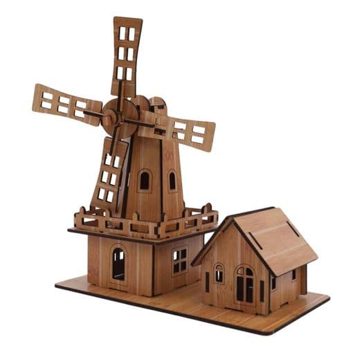 Trælegetøj DIY Husmodel 3D Puslespil Pædagogisk Legetøj Til Børn