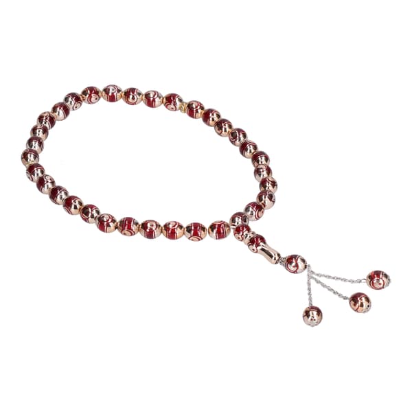 Prayer Beads Optical Maser Engraving Fine Workmanship Comfortable Feel Muslim Prayer Beads Red