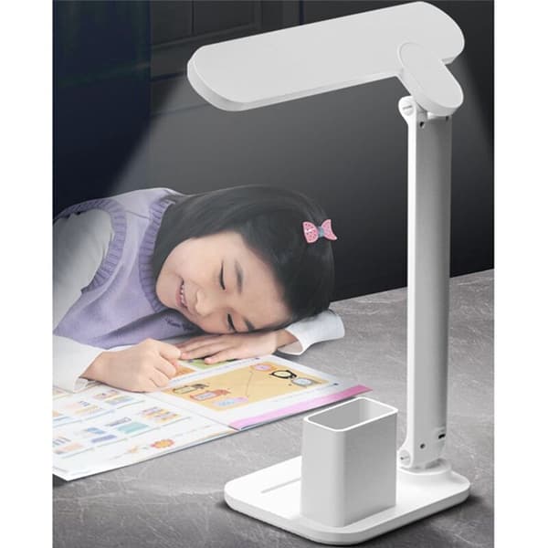 LED Øyebeskyttelse Skrivebordslampe for Studenthybel Dedikert Skolesesong USB-Lading Sammenleggbar Uten