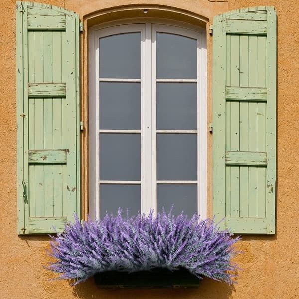 12 buketter konstgjorda lavendelblommor, falsk lavendel