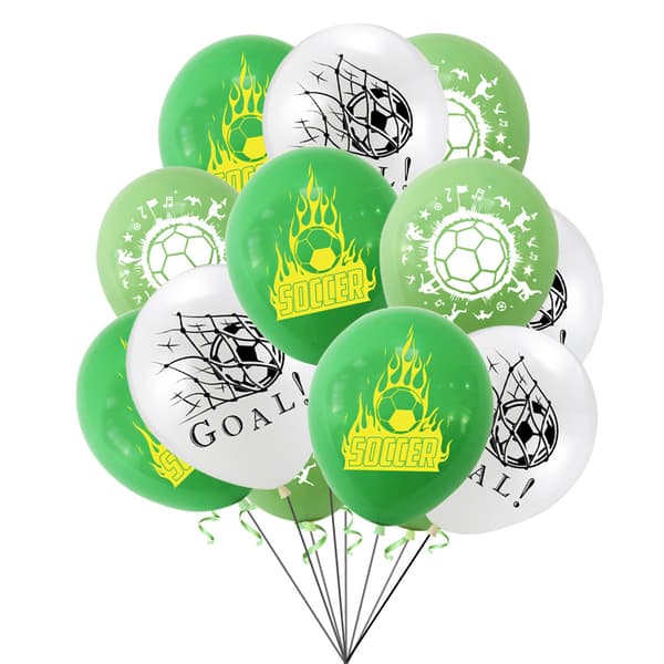 Fotballtema festdekorasjon Fotballflagg kake Plug in ba