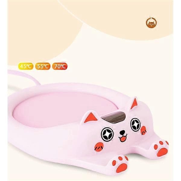 Mug Warmer with Auto Shut-Off, Smart Light with 3 Temperature Settings - Paw Prints to Hold Items - As Cute as Your Kitten