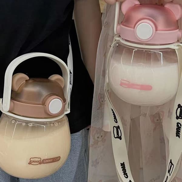 Kawaii Bjørnevandflaske Pige Pink KLB