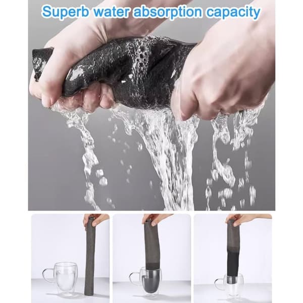 Magic Window Cleaning Cloth, Reusable Microfiber Cloths Without
