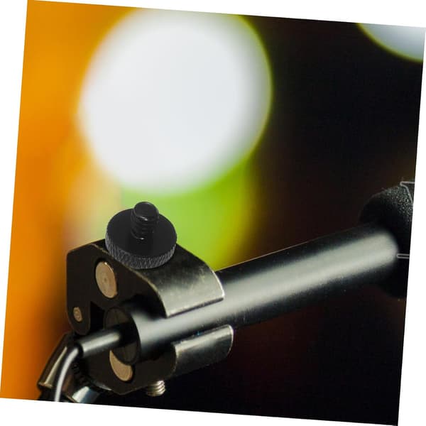 8 stk. metallmikrofon skrueadapter robust gjengeadapter 1/4 for M4 for mikrofonstativ utendørs opptak og studiooppsett -
