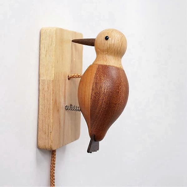 Retro Woodpecker Knocker - Unique Housewarming Gift, Carefully Crafted by Artisans, Home Decor.