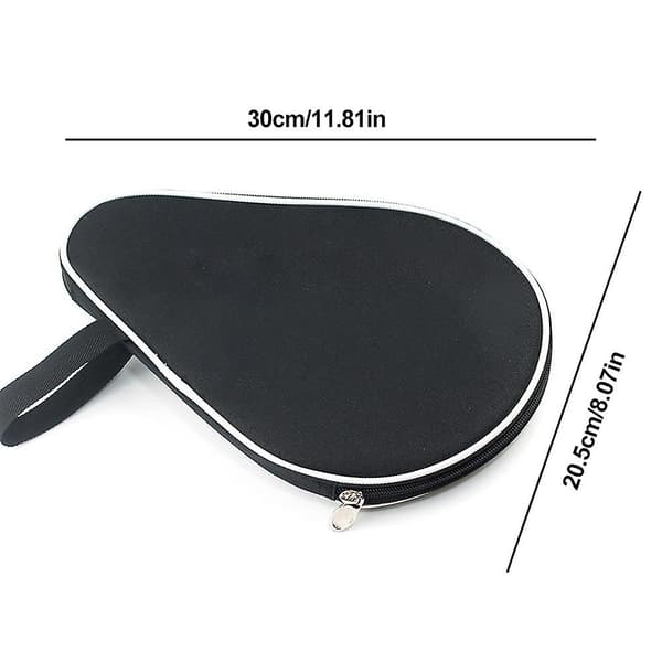 Racketveske med balloppbevaringslomme, bordtennisracketfutteral, vanntett innerfôr [DB]