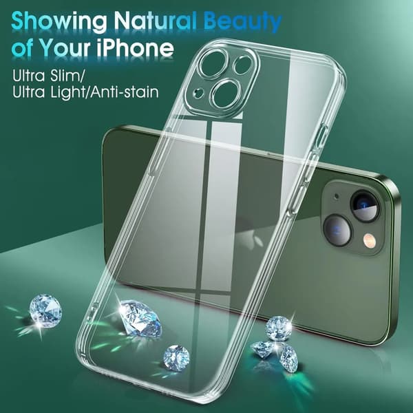 iPhone 13 läpinäkyvä TPU-kuori – lisäkameran suoja iPhone 13 iPhone 13 iPhone 13