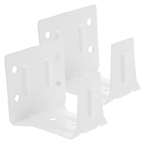 2 Pcs Window Blinds Headrail Brackets White Blinds Headrail Brackets Center Support Brackets Mounting Brackets Window Blinds Headrail Holders (FMY)