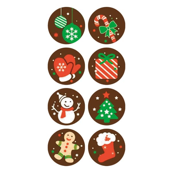 Roll Stickers Christmas Tree Ornaments Collection Gift Stickers