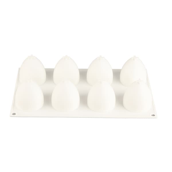 Eggformet Kakeform 8 Hulrom Silikonform Non-Stick DIY Bakeform