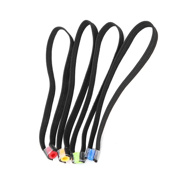 4 PCS Elastic Fabric Lightweight Fishing Tippet Spool Ring Fish Line Loop Tackle Accessory