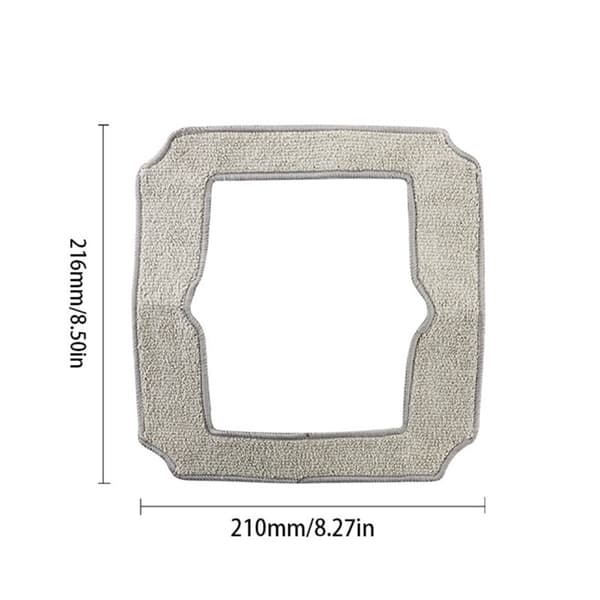 6-pak udskiftningsmoppeklude kompatible med Ecovacs Winbot MINI/AIR - grå polyester+nylon+fiber, vaskbar og genanvendelig til vinduer og spejle
