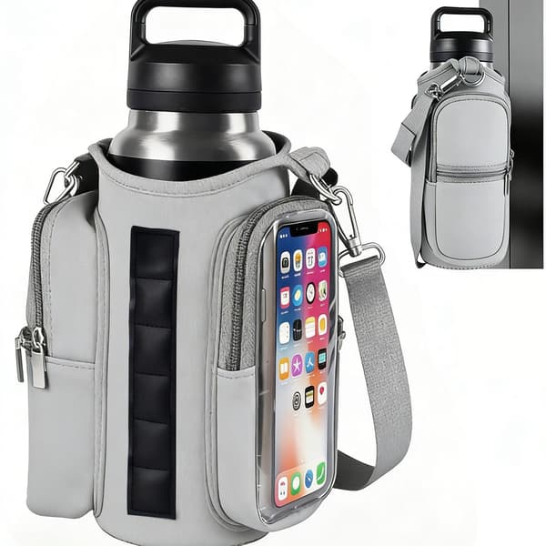 Magnetic Gym Bag with Adjustable Strap - Bottle Holder & Pockets for Sports, Training, Travel & Work-FX-