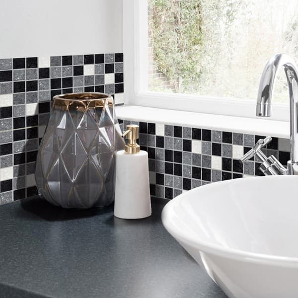 PVC Ceramic Tile Wall Sticker Self-Adhesive Wallpaper for Home Kitchen Background Decoration