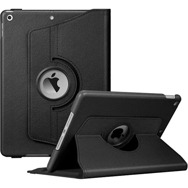 Rotating Case for iPad 9th Generation (2021) / 8th Generation (2020) / 7th Gen (2019) 10.2 Inch - 360 Degree Rotating Stand Black