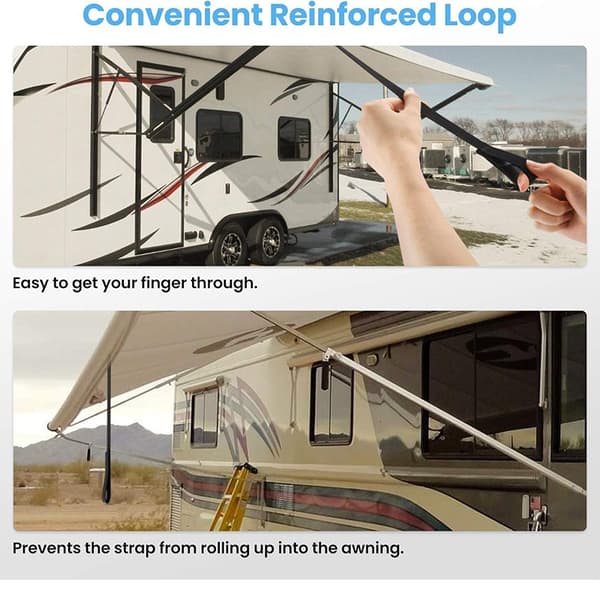 Markise stropper til autocamper 2-pak - Stabiliser din markise sikkert og forebyg skader med disse justerbare og holdbare stropper