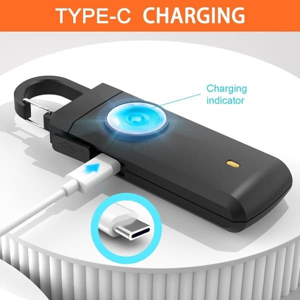 Personal Alarm - Powerful 130 dB Sound and Bright Flash - Personal Protection - Portable Security Alarm