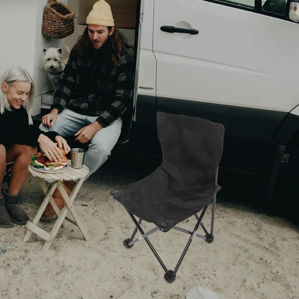 hopfällbar fiskespöstol medium hopfällbar stol campingstol bärbar stabil bärande lättvikt för utomhusfiske picknick trädgård -