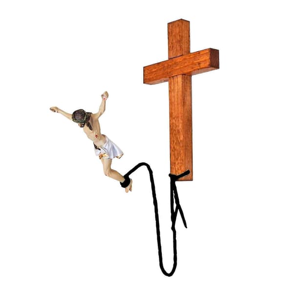 Bungyjumping Jesus Religious Decorations Bungyjumping Jesus Hanging Decor