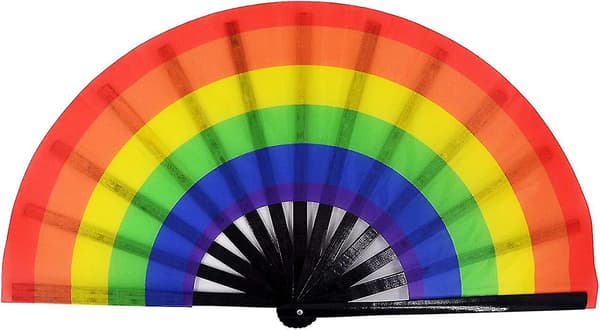 Large Folding Hand Fan for Rave for Women/Men