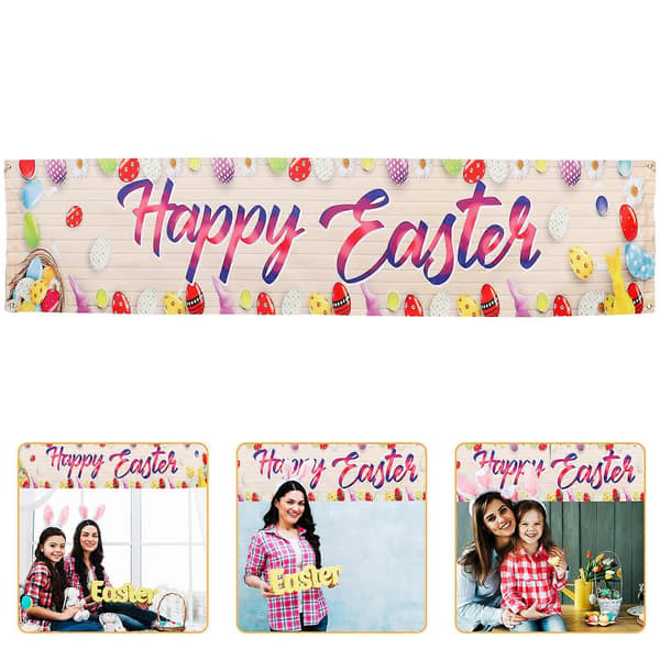 Easter Themed Banner Easter Decoration Happy Easter Banner Easter Day Banner Party Decor