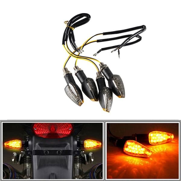 4 stk Blinklys Blinklys Blinklys 14 LED 12V LED Indikator Blinklys Lampe