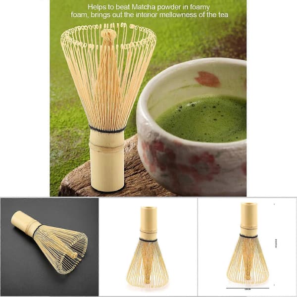 Matcha-visp av bambu Chasen - 72 pinnar för beredning av pulververktyg