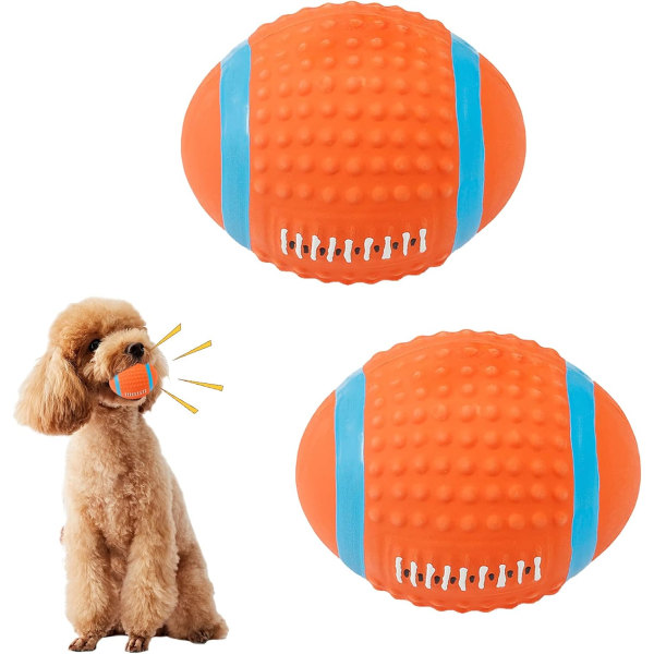 2 stycken Hundboll Leksak Squeaker Volleyboll Hundar Squeaker Chew