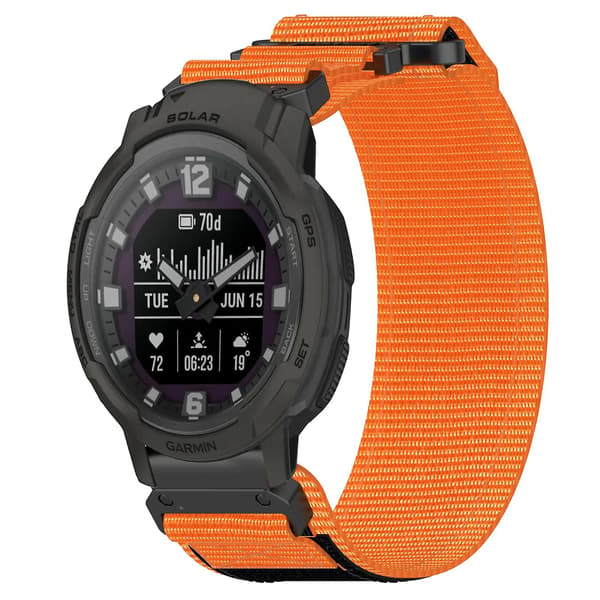 22 mm nylonarmbånd for Garmin Instinct Crossover Solar[qb] oransje Orange