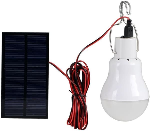 Generisk solcelledrevet LED-forlygte, bærbar LED-lampe, solcellelampe med 0,8 W solpanel