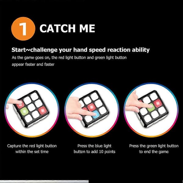 Electronic Cube Music Flashing Fingers Cube Handheld Game Toy For Kids