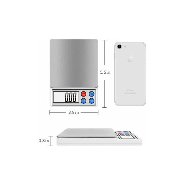 600g x 0,01g digitaalinen keittiövaaka LYLM erittäin tarkka taskuvaaka