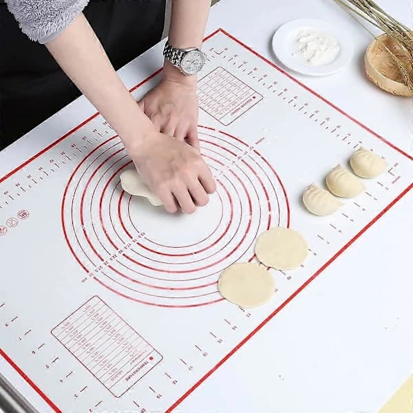 Silikonmatte Bakematte Silikon Deigmatte Gjenbrukbar Non-stick Sklisikker m