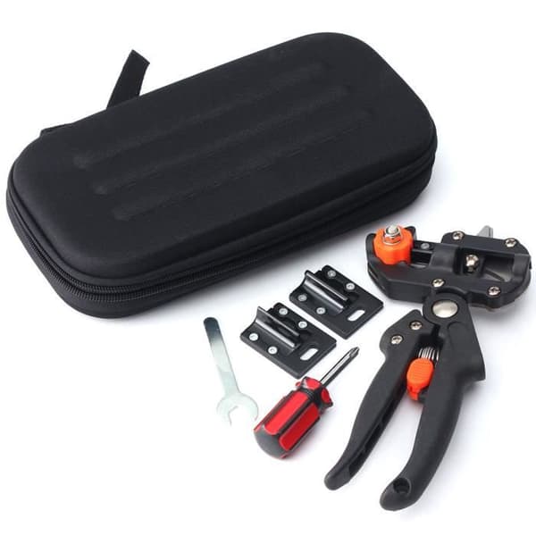 TEMPSA KIT Oksastussakset + 2 terää + ruuvimeisselityökalu hedelmäpuiden oksastukseen