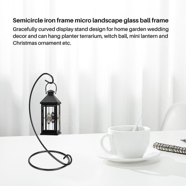 12-pack prydnadsställ, 9 tum högt hängande ställ för hängande glob luftväxt, terrarium