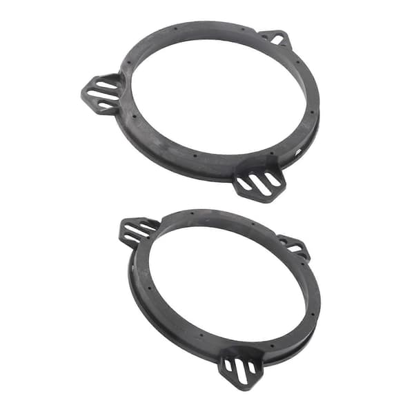 2pcs Speaker Spacer Adapter Bracket 6.5 Inch Black Door Speaker Adapter Spacer Rings Replacement for Subaru Impreza Forester