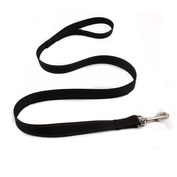 Hundkoppel med vadderat handtag 120 cm svart 1 styck, vadderat koppel
