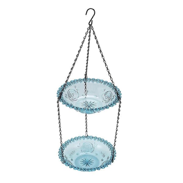2-lags bifoder med levende blomsterdesign, hængende bivandingsstation til fodring af sommerfugle og flagermus
