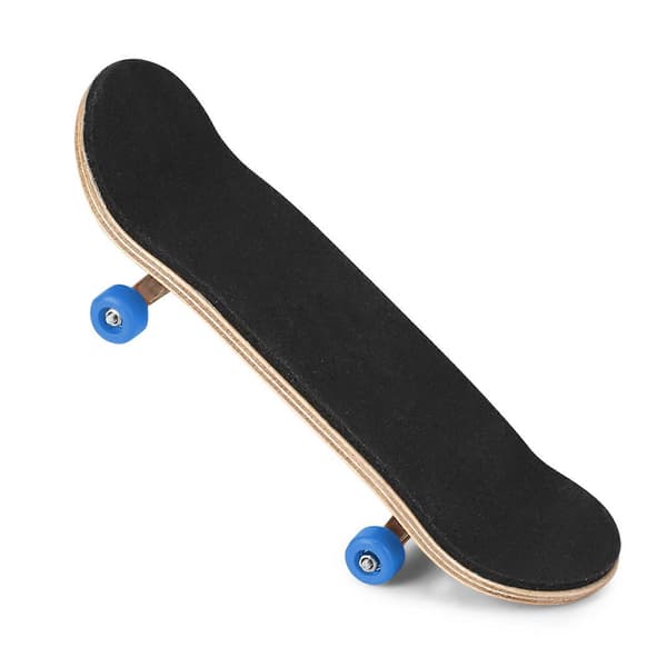 1 stk lønnetrelegering fingerbrett finger skateboards med boks reduserer trykkgaver mørkeblå
