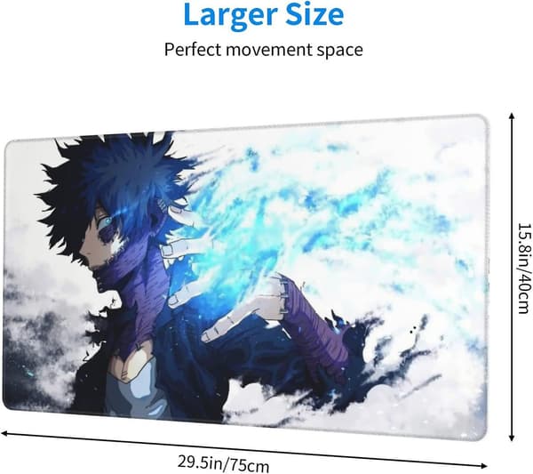 Stor Musemåtte Anime Gaming Musemåtte Xl Skridsikker Forlænget Musemåtte/Skrivebordsunderlag Til Computer Laptop (15,8 X 29,5 Tommer)